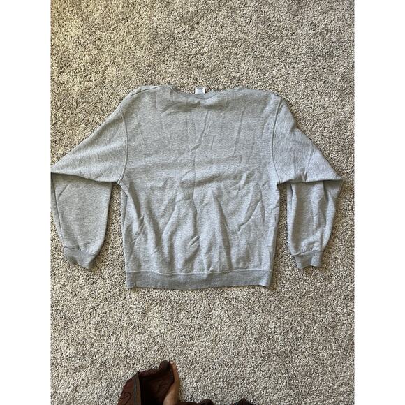 Vintage MSU Sweater Women's Size Large Gray Crew Neck Spartans Michigan State - Picture 2 of 5